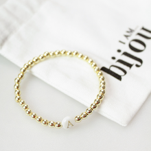 Load image into Gallery viewer, Mother Of Pearl Initial Bracelet