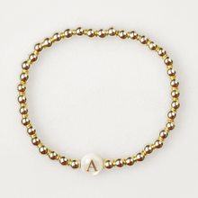 Load image into Gallery viewer, Mother Of Pearl Initial Bracelet